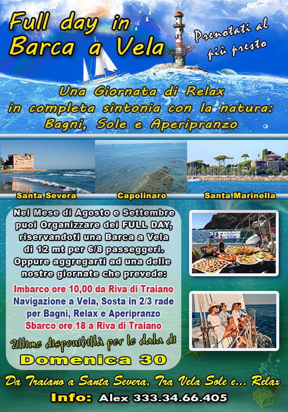 Full day barca a vela settembre 2026