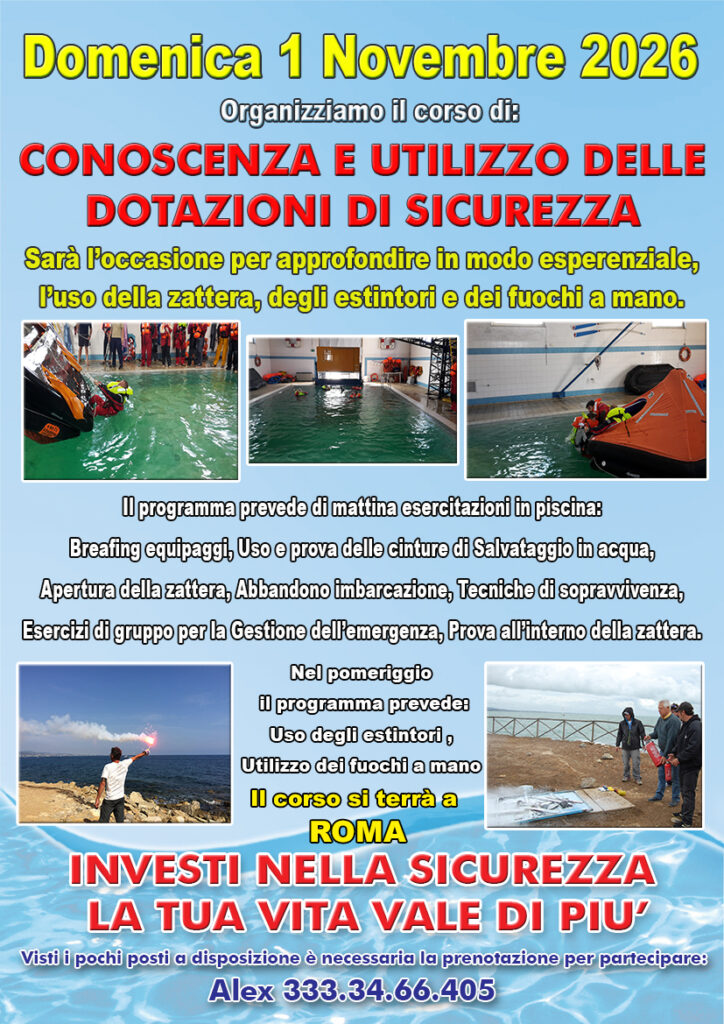 dotazioni sicurezza lega navale santa marinella